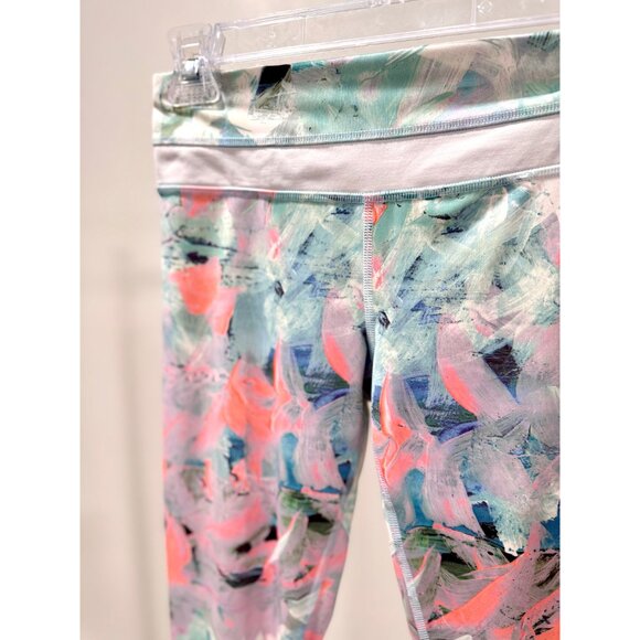 Lululemon Mint Orange Patterned Leggings Womens 6 - Picture 2 of 5